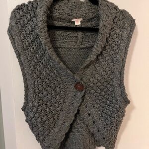 Xhilaration Charcoal Women's Cardigan Vest